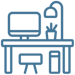 Commercial Workplaces blue icon