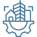 Structural Engineering blue icon