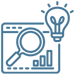 Vision Development blue icon