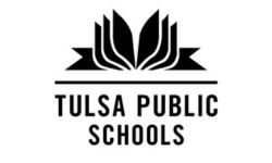 Tulsa Public Schools black logo